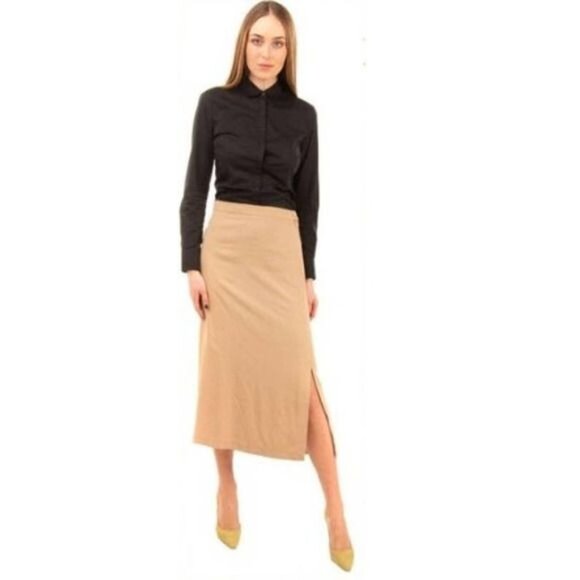 MaxMara Dresses & Skirts - Max Mara 100% Silk Gonna Pencil Skirt XXL 52 New